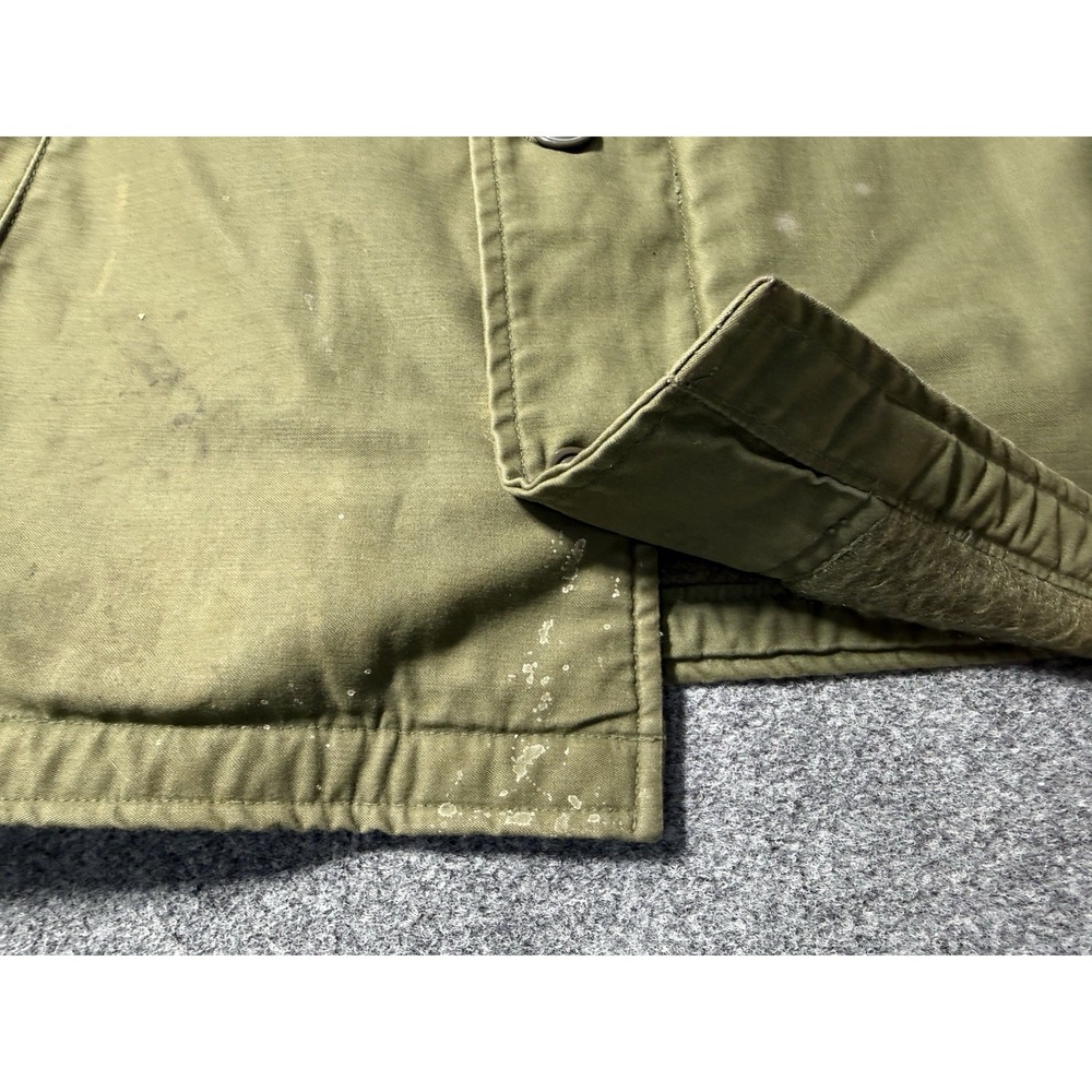Vintage 60s A-2‎ Deck Jacket 1968 Size Medium Cold Weather Permeable Vietnam N-1 - Picture 6 of 14
